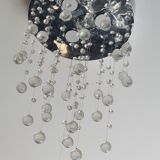 Ceiling light with drop crystals
