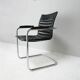 1960’s Swiss mid century modern leather desk chair