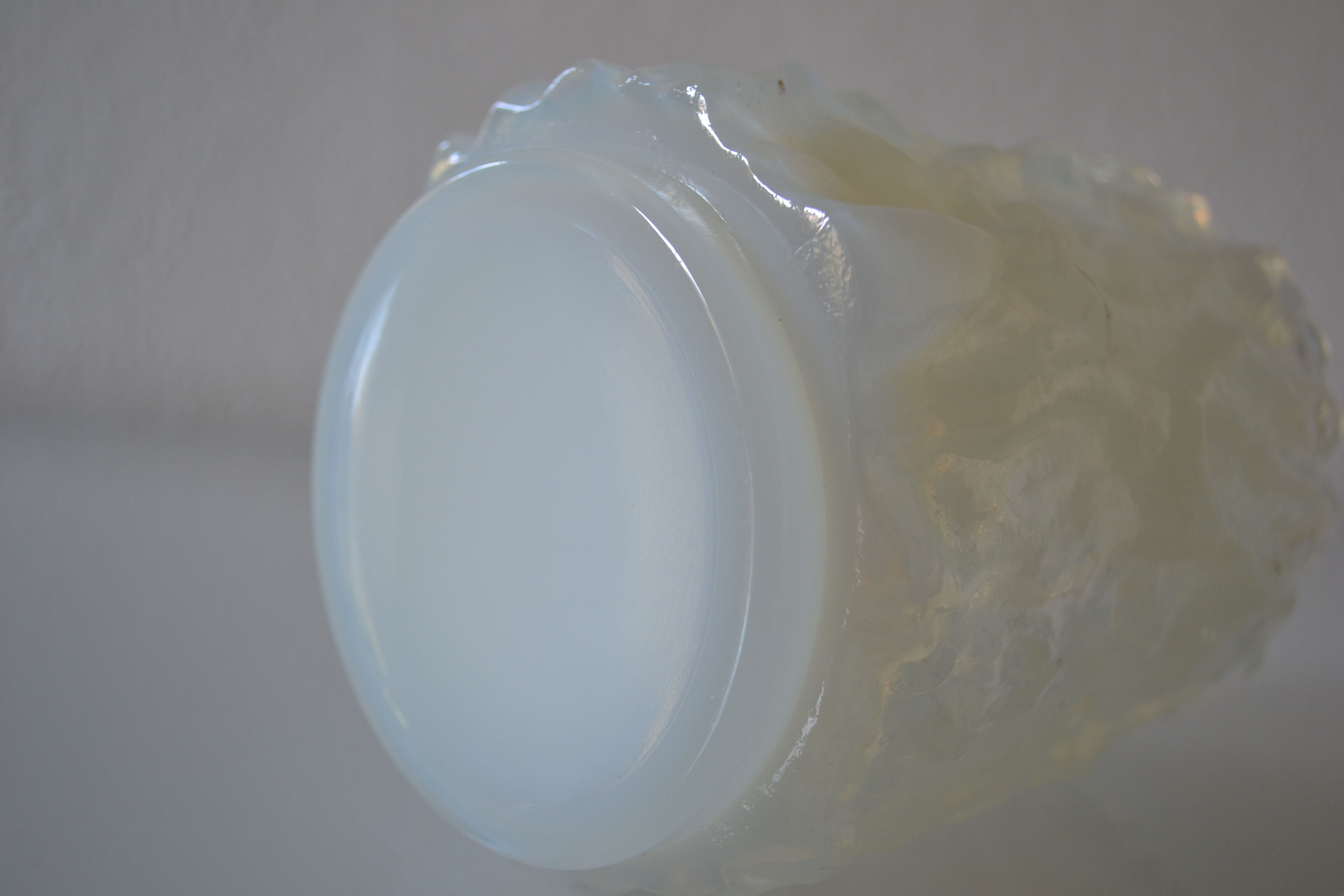 3 opalescent glass jars 60's geoffrey baxter