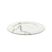 White Carrara marble centerpiece / plate, Up&Up Italy, 1970s