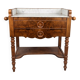 Meuble ancien en marbre et bois