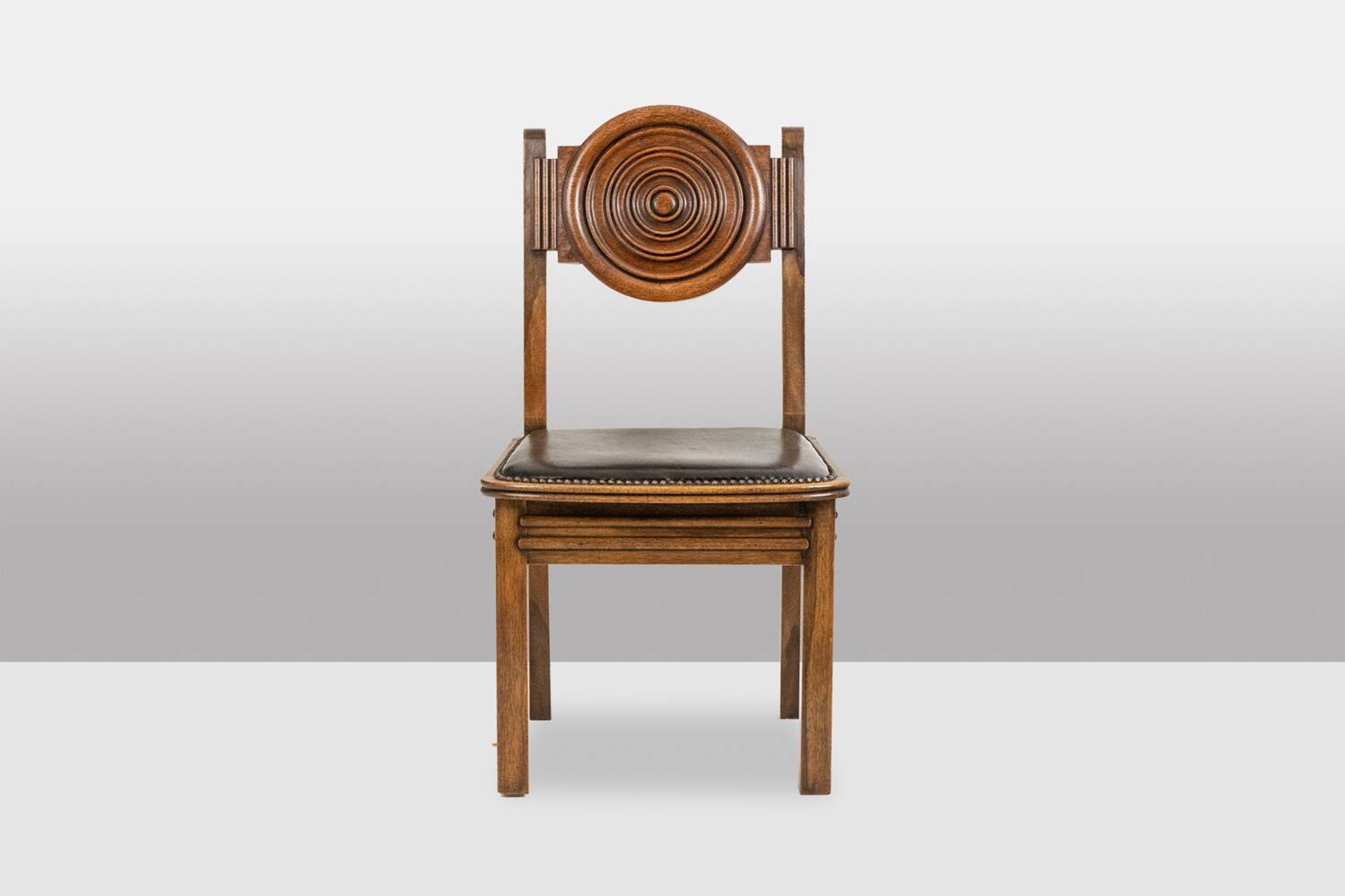 Étienne Kohlmann. Set of 6 Modernist style chairs. 1960s.