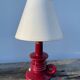 Burgundy ceramic lamp