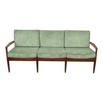 Banquette Scandinave Trois Places En Teck Par Svend Aage Eriksen Pour Glost