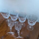 6 crystal glasses