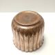 Round Embossed Copper Cachepot / Vase in the style of Egidio Casagrande