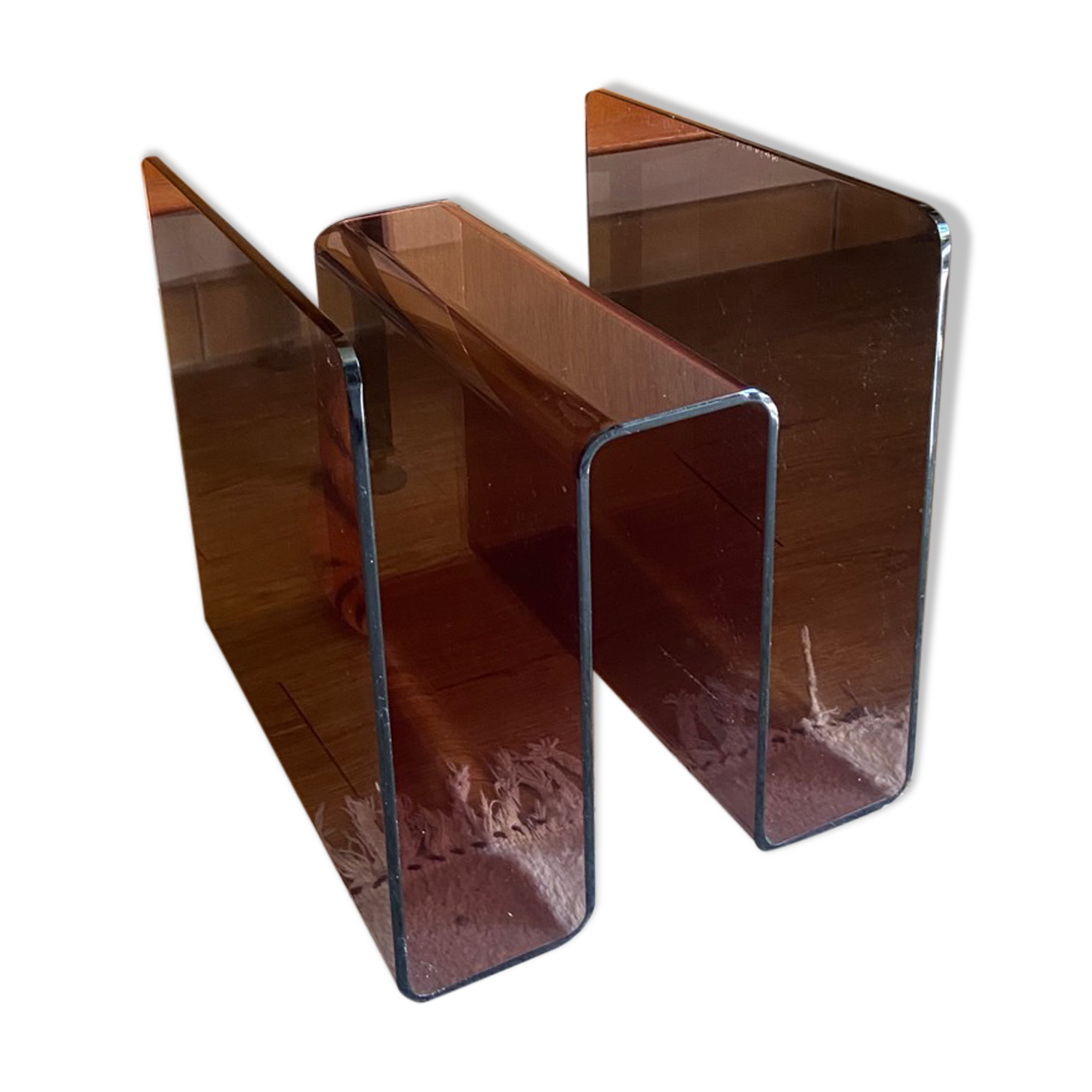 70s magazine rack in altuglas