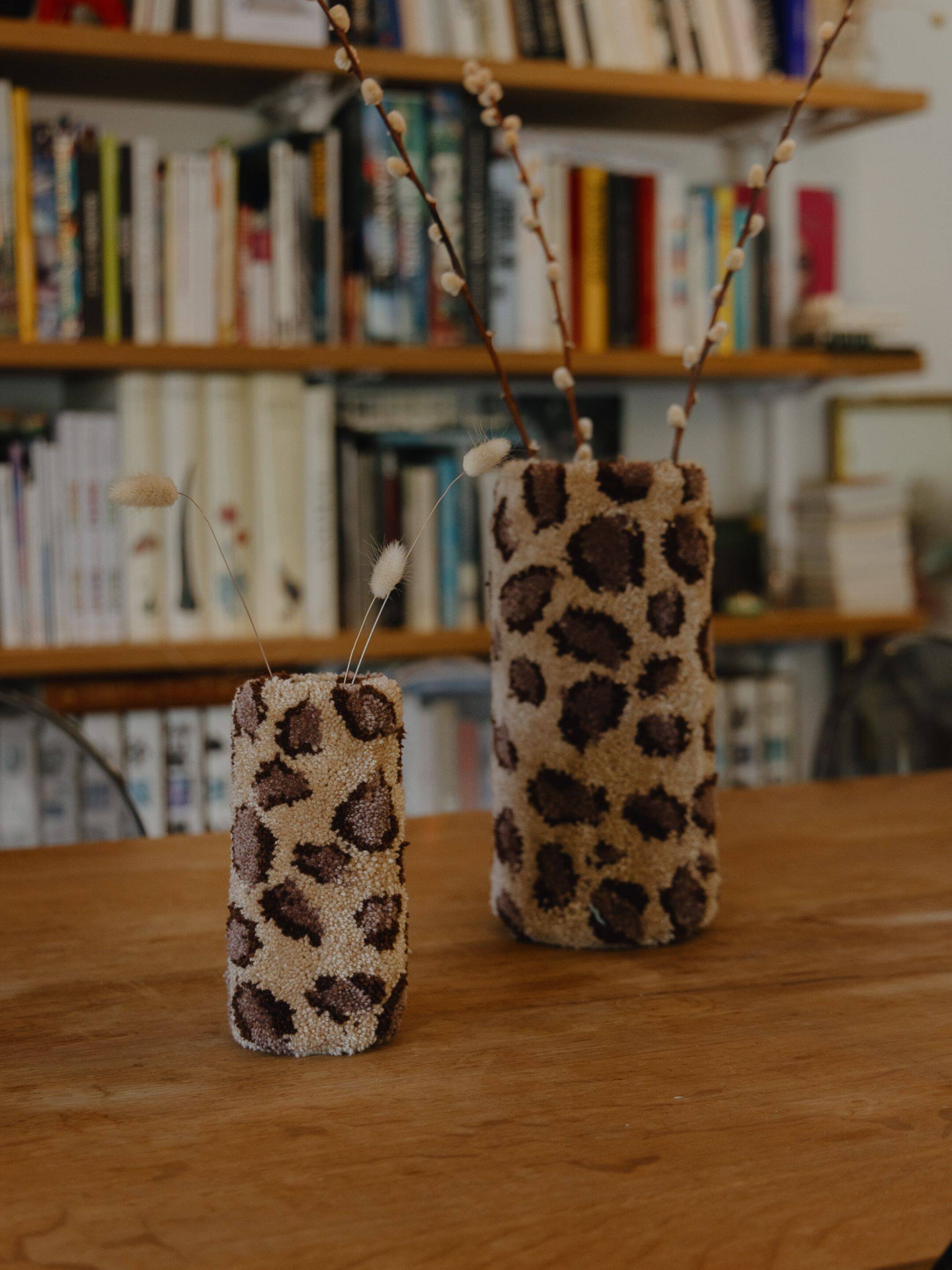 Small Leopard Vase