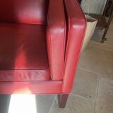 Rare red HURUP Møbelfabrik sofa from the 70s Scandinavian era