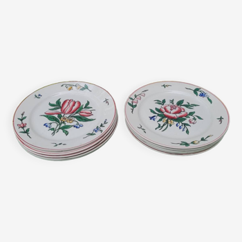 10 assiettes plates Sarreguemines