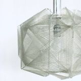 Vintage wire pendant lamp attributed to Paul Secon for Sompex, Germany, 1970s.