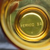 Ensemble de 6 verres ambré vintage pernod