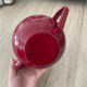 Burgundy glazed teapot