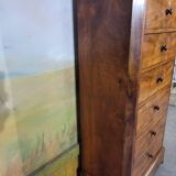 Chiffonnier grande commode en noyer  XIX ème siècle