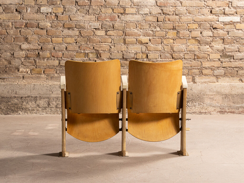 Pair of cinema folding seats