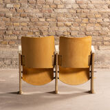 Pair of cinema folding seats