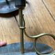 Pair of Art Nouveau-style "water lily" candlesticks