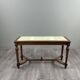 Louis XVI style carved wooden bench, 19th century