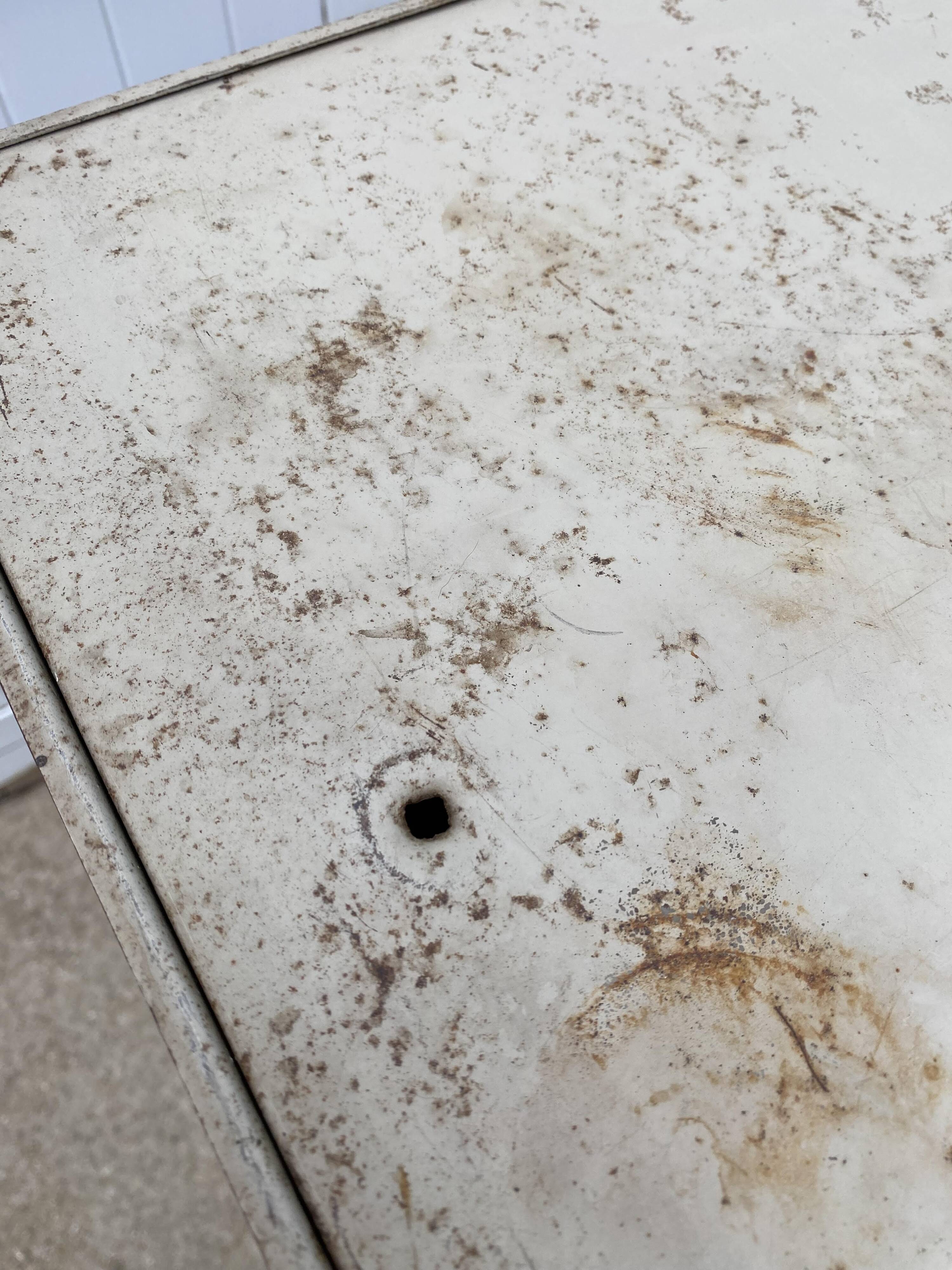 Meuble à 5 clapets casier industriel métal Ronéo 1950