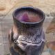 Vintage ceramic vase from the 60s signed accolay