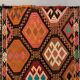 Vintage Turkish Mini Kilim 108x58 cm Wool Small Kelim Runner, shabby Chic