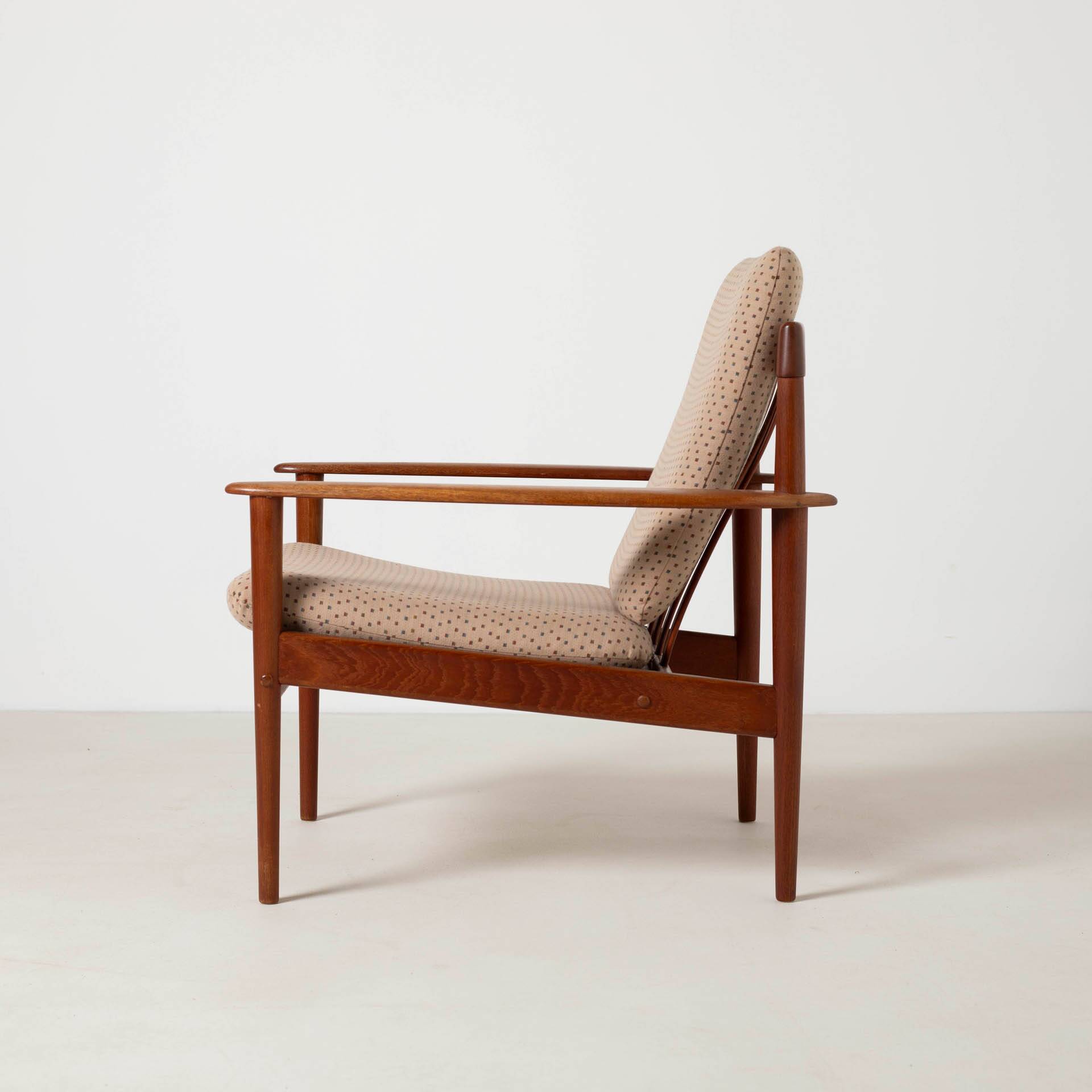 Danish teak armchair by Grete Jalk for Poul Jeppesen, 1960s