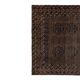 Vintage Turkish handmade rug 125x212 cm