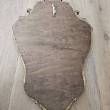 Rockery mirror under gilded frame