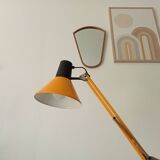 Vintage 1970s mustard yellow architect lamp