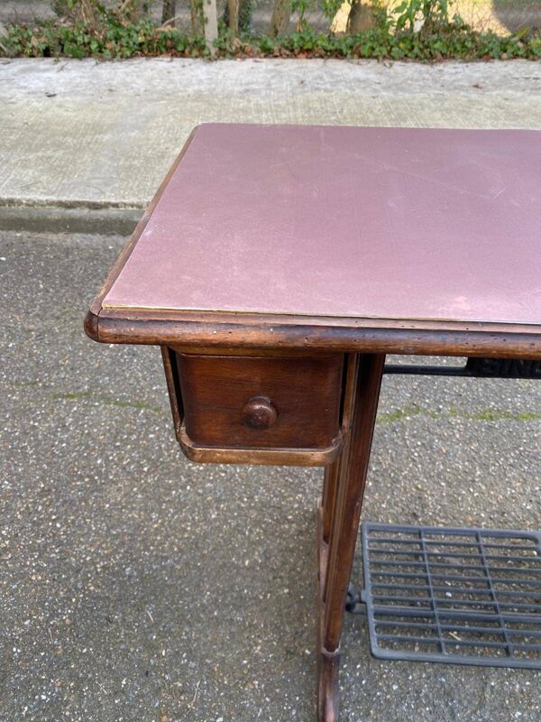 Bureau ancien meuble à coudre Singer