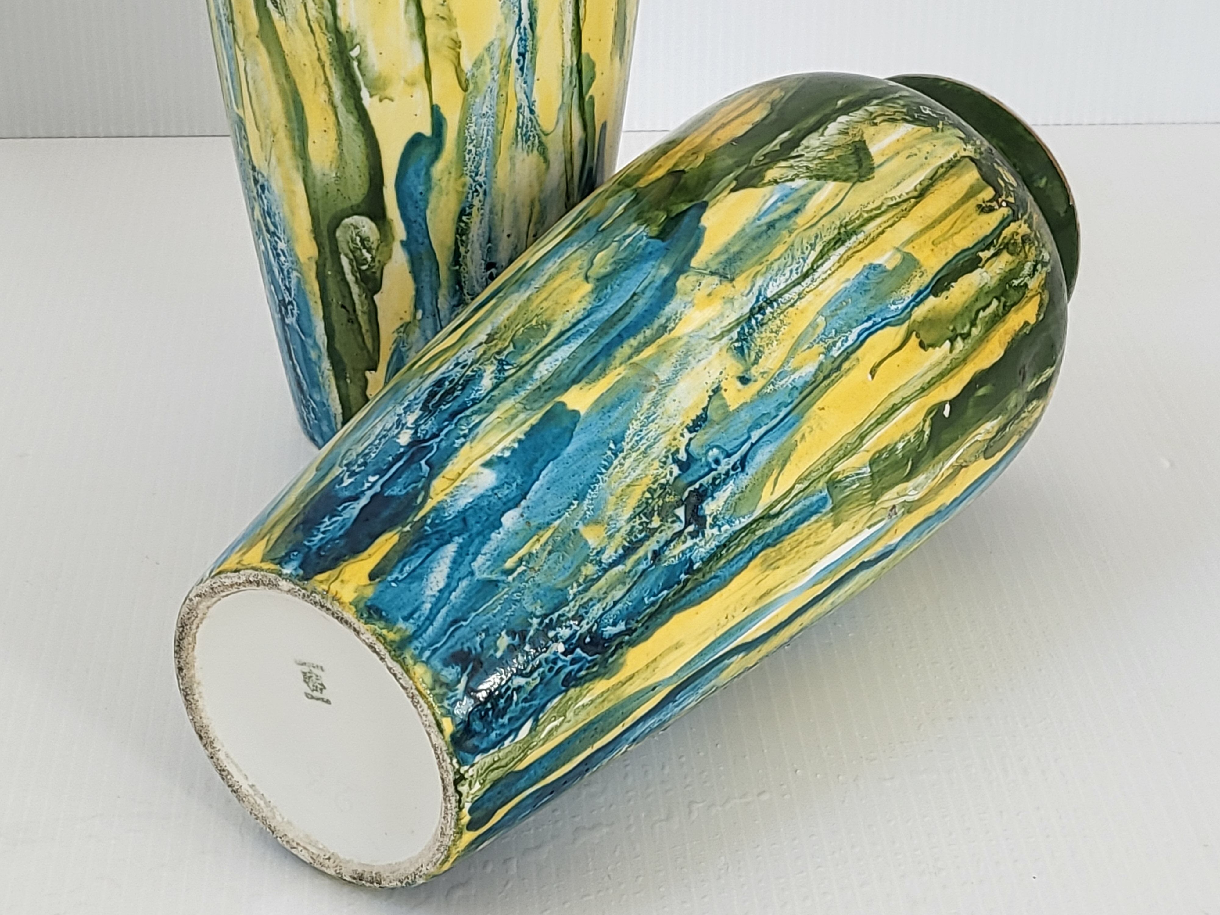 Pair of art deco vases