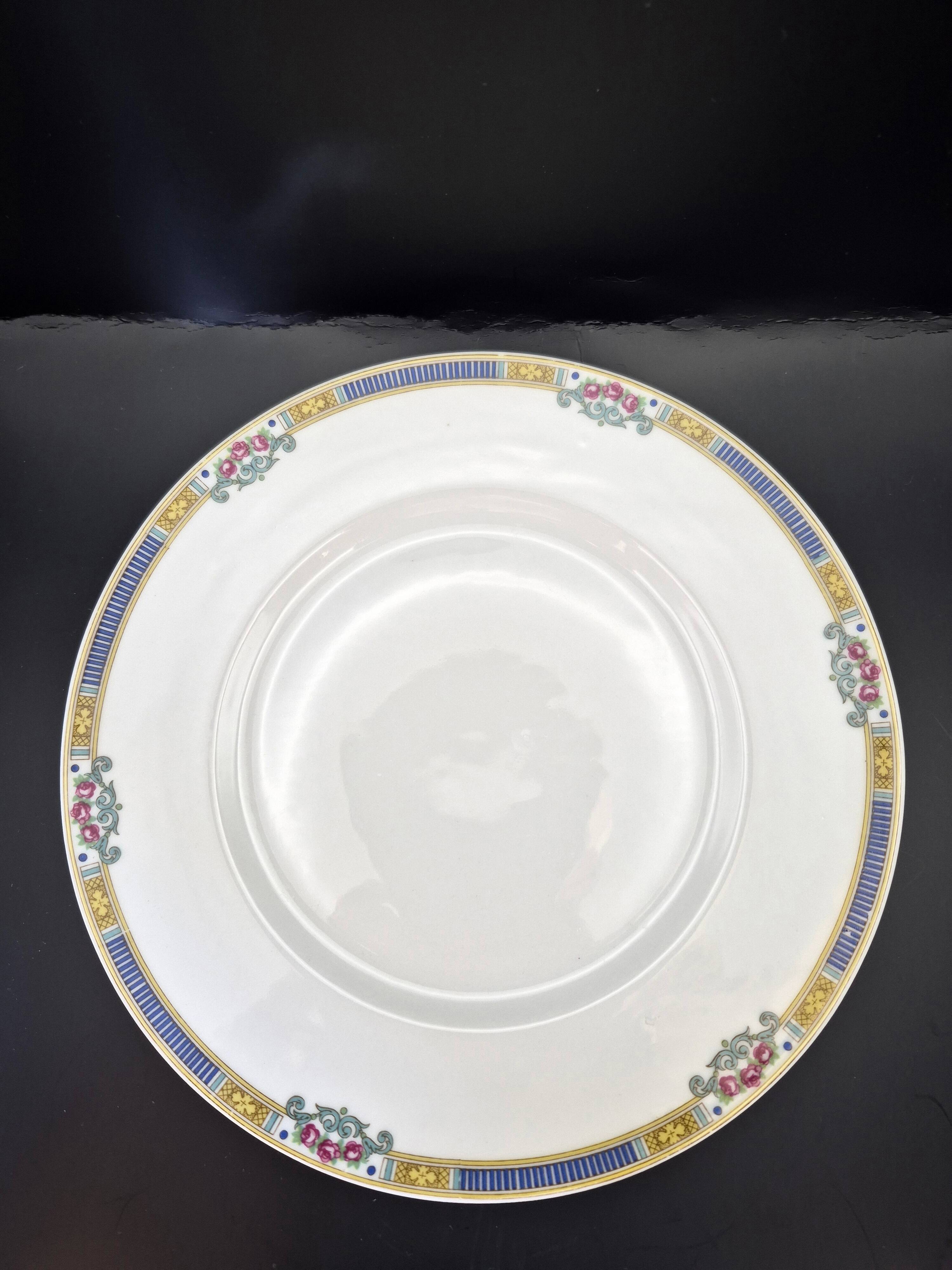 Set of 6 flat plates Bernardaud Limoges – Art Deco – A713