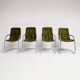 Set of 4 chrome wire chairs by Gastone Rinaldi for Rima, 1960s