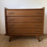 Vintage Scandinavian commode with tapered legs.
