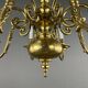 Classic Style Gilded Brass Chandelier, 20th Century