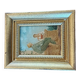 Tableau à l'huile scène galante