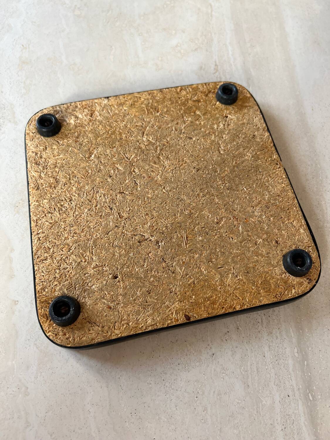 Yellow Formica trivet