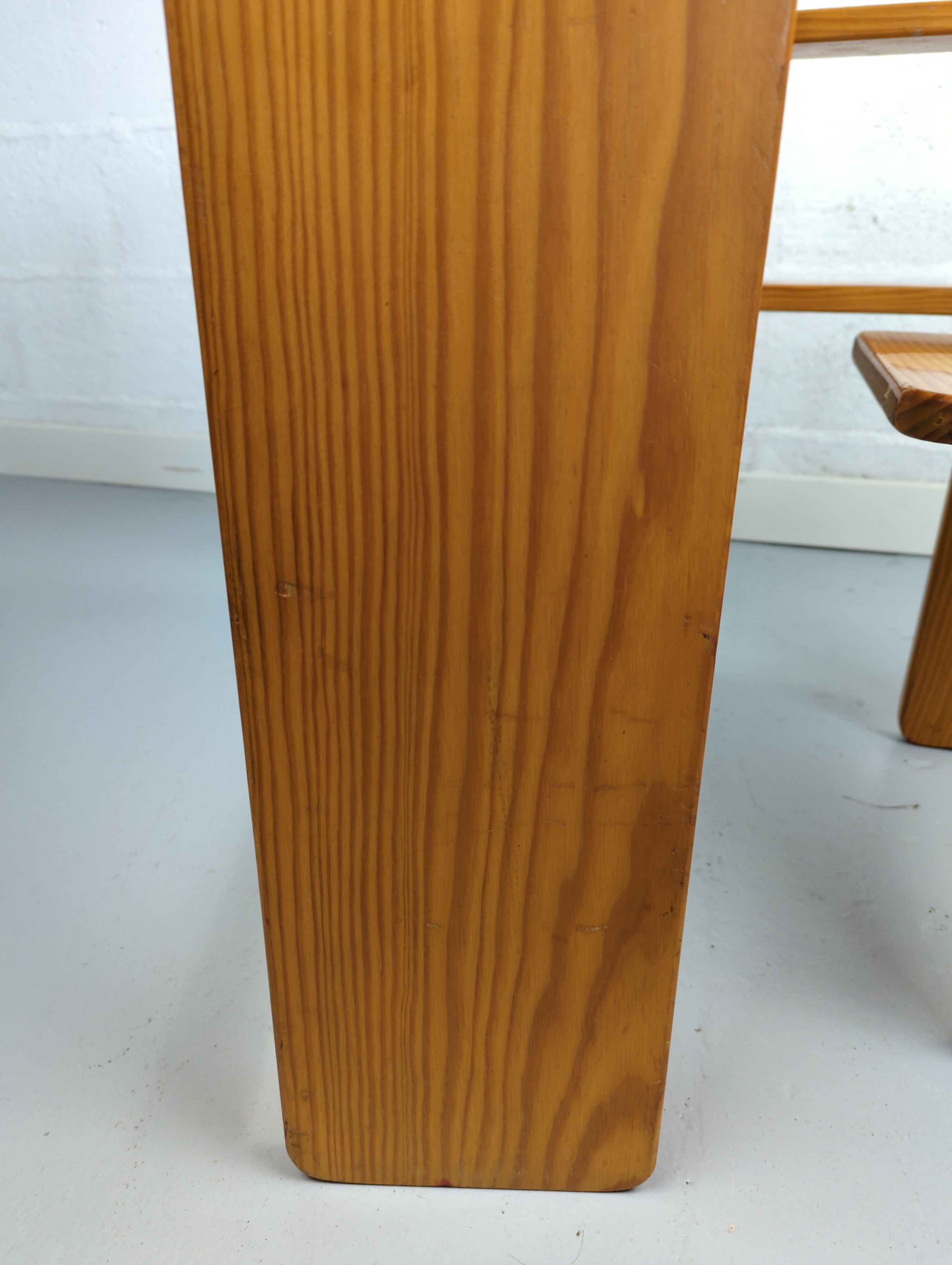 Foldable children's desk in pine 1970