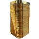 Rattan & Brass Planter | Italy 1970s