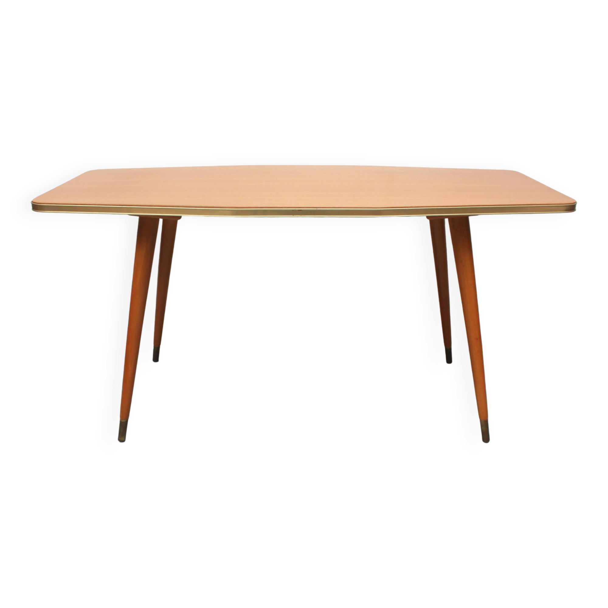 1950s coffeetable ship shaped in ash