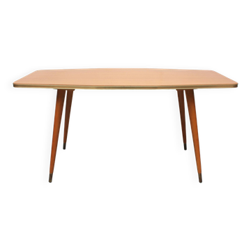 1950s coffeetable ship shaped in ash