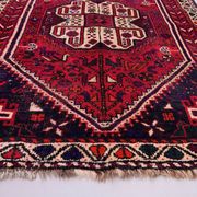 Vintage tribal rug 160x117 cm wool oriental handmade rug red, medium