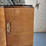 Marble top sideboard with mirror