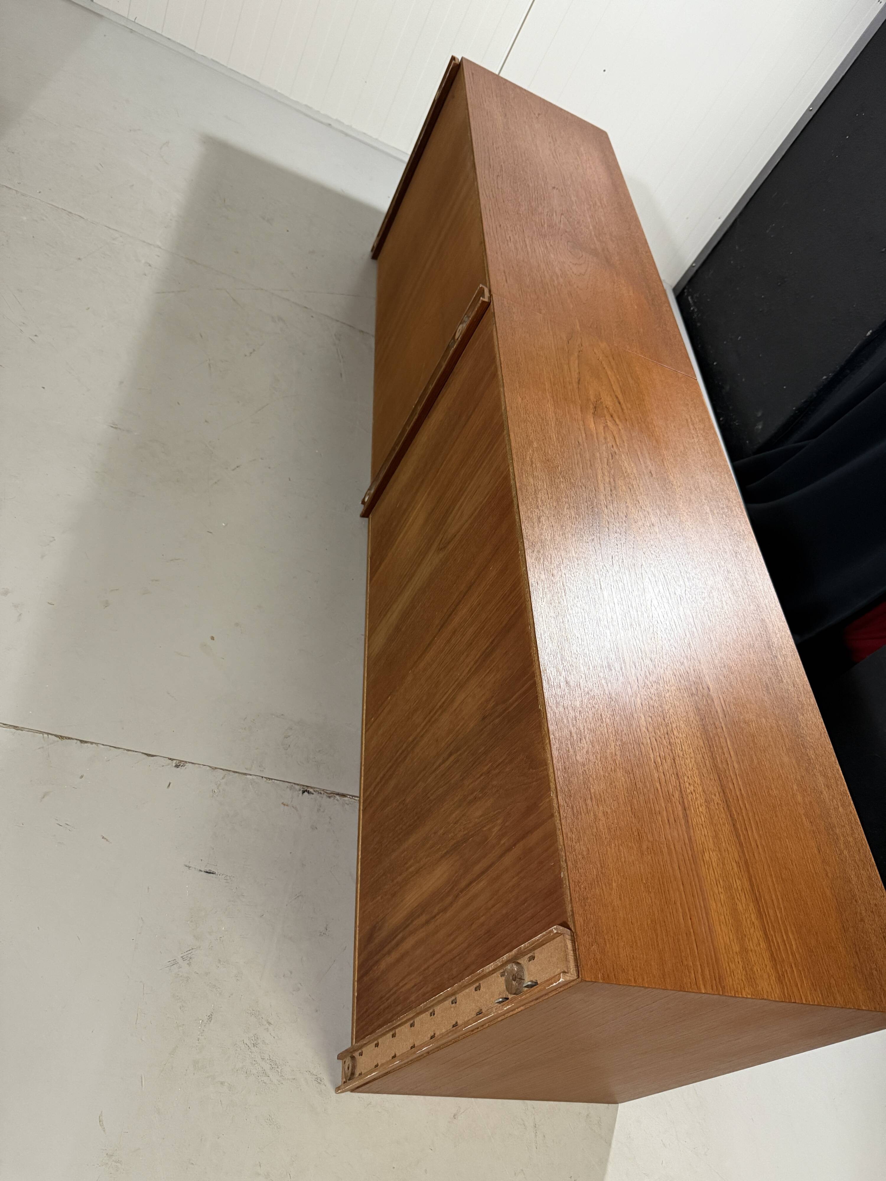 Teak wall system Sven Ellekaer Albert Hansen Denmark 1960s