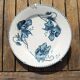 Old U&C Earthenware Plate from Sarreguemines - Feria with Support