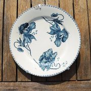 Old U&C Earthenware Plate from Sarreguemines - Feria with Support