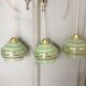 3 vintage pendant lamps