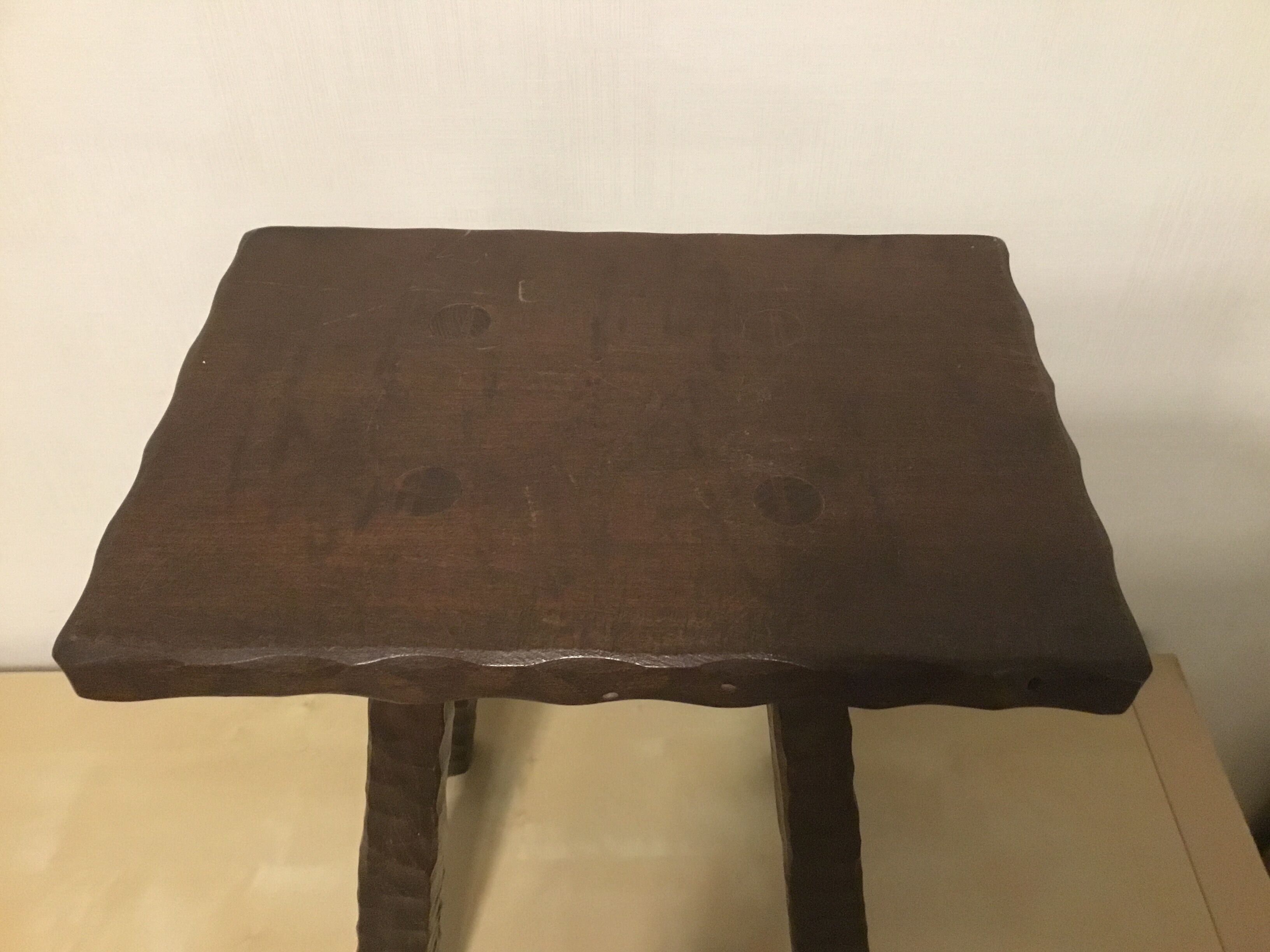 Vintage brutalist tabouret