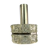 60s 70s ceiling lamp glass lamp light Sölken Leuchten Space Age 60s 70s