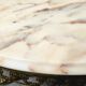 Guéridon Coffee Table in Gilded Brass and Alabaster